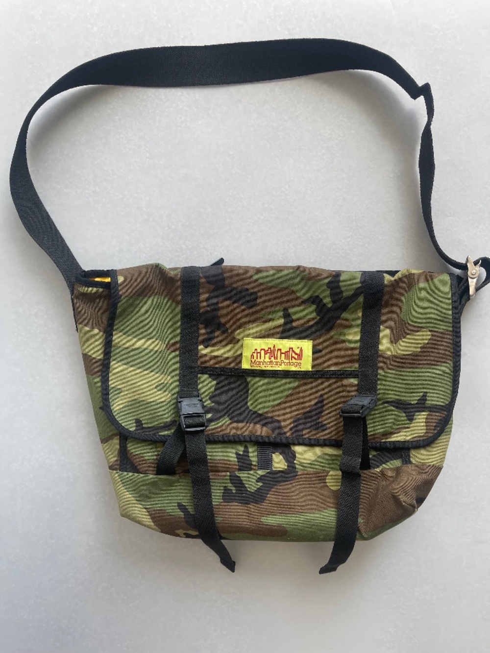 Vintage Manhattan Portage Camo Messenger Bag Cordura Military Shoulder Bag